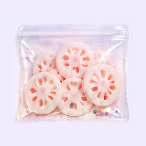 Lotus Root Slices (5pcs) - handmade crispy squishy