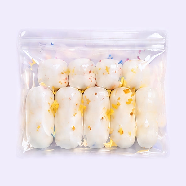 Osmanthus rice cake crispy squishies, 7 handmade pieces by Crinklet