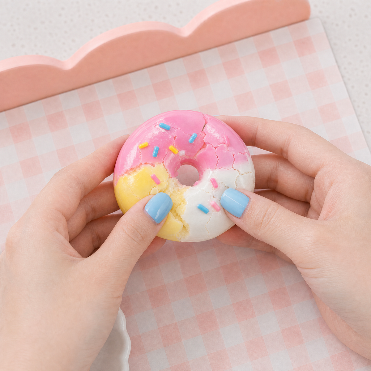 Sprinkle Donut Crunchy Squishy