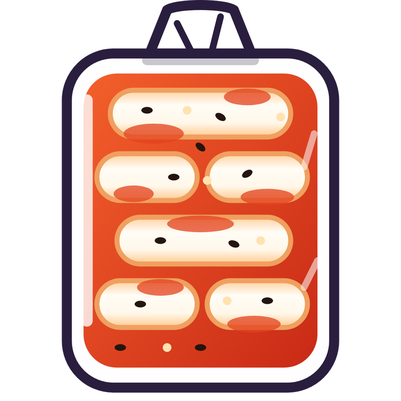 Spicy Rice Cake Crunchy Squishy
